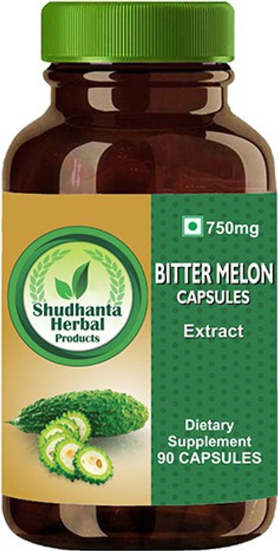 shudhanta herbal products 100% Bitter Melon Cap-90 Herbal Veg Capsules(90 Tablets)