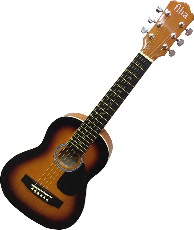 filia FZS-9--Vintage-Sunburst Linden Wood Acoustic Guitar(white)