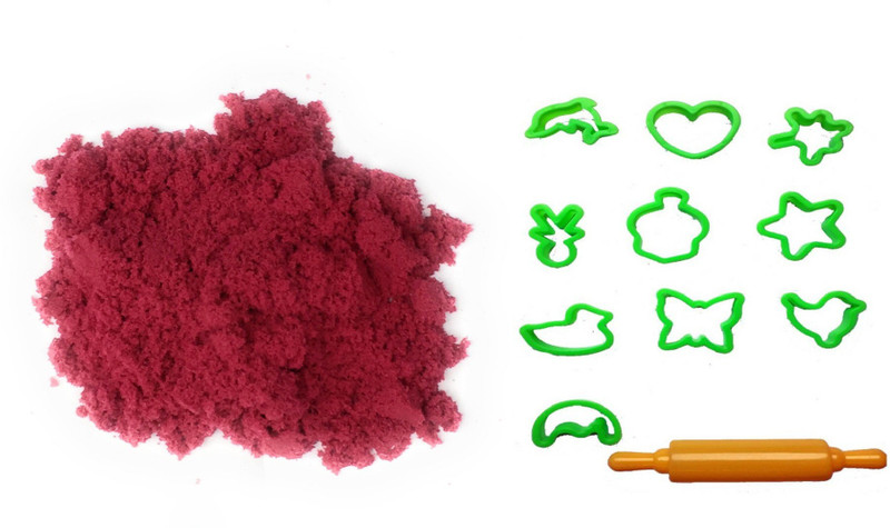 karigari Non Sticky Smooth Magic Sand With 11 Piece Moulds For Boys & Girls
