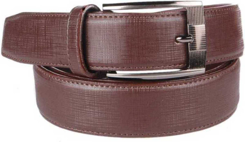 pratham Men Brown Genuine Leather Belt