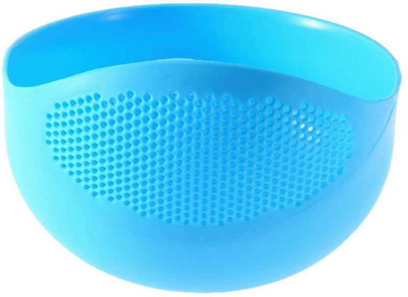 TRYOKART TryoKart Sieve for Washing and Straining Rice and Vegetables Colander(Blue)