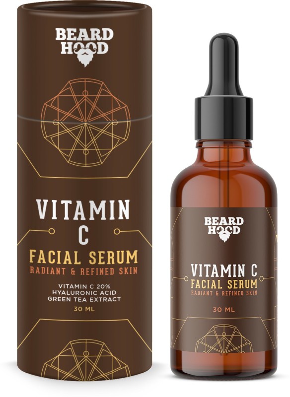 Beardhood  C Serum for Face with Vitmain C 20%, Hyaluronic  and Green Tea Extract, 30 ml(30 ml)
