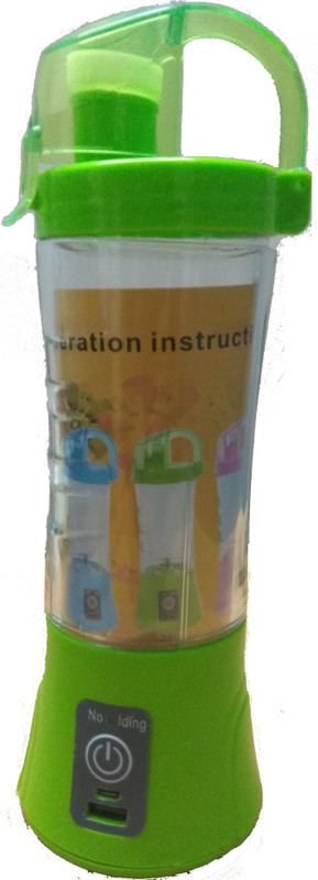 IJARP SDHM01 Rechargeable Juice Blender Maker 380 ml Plastic Hand Juicer 220 Juicer(Green, 1 Jar)