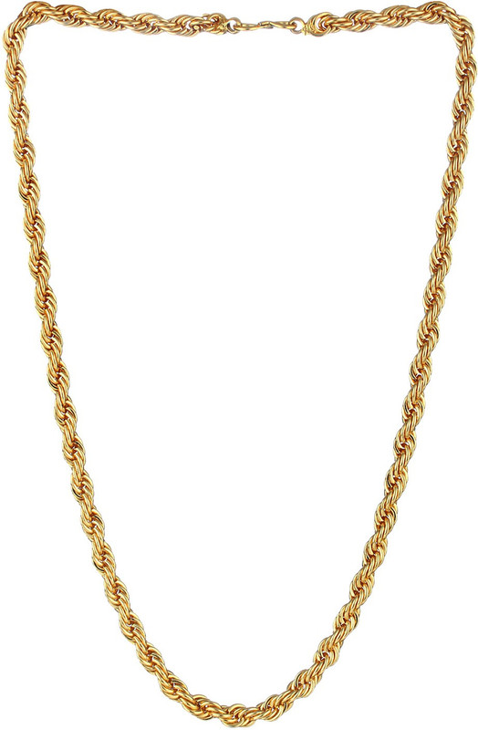 supermarche Gold Plated Chain for Mens & Boys Smooth Finishing-Top Quality Gold-plated Plated Metal Chain