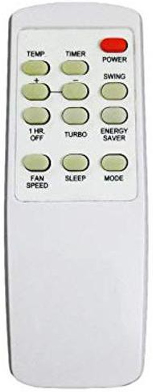 emrse 100% Compatible AC Remote (AC-89) Remote Controller(White)