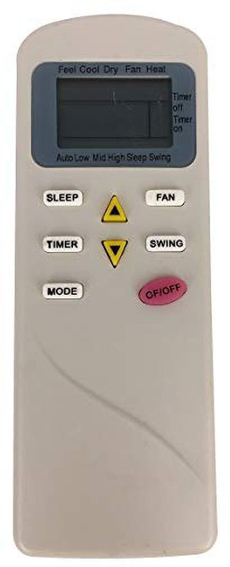 emrse Compatible TCL Split/Window Air Conditioner Remote ( AC 87) Remote Controller(White)