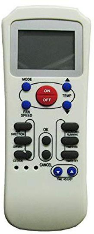 emrse 100% Compatible AC Remote (AC-50) Remote Controller(White)