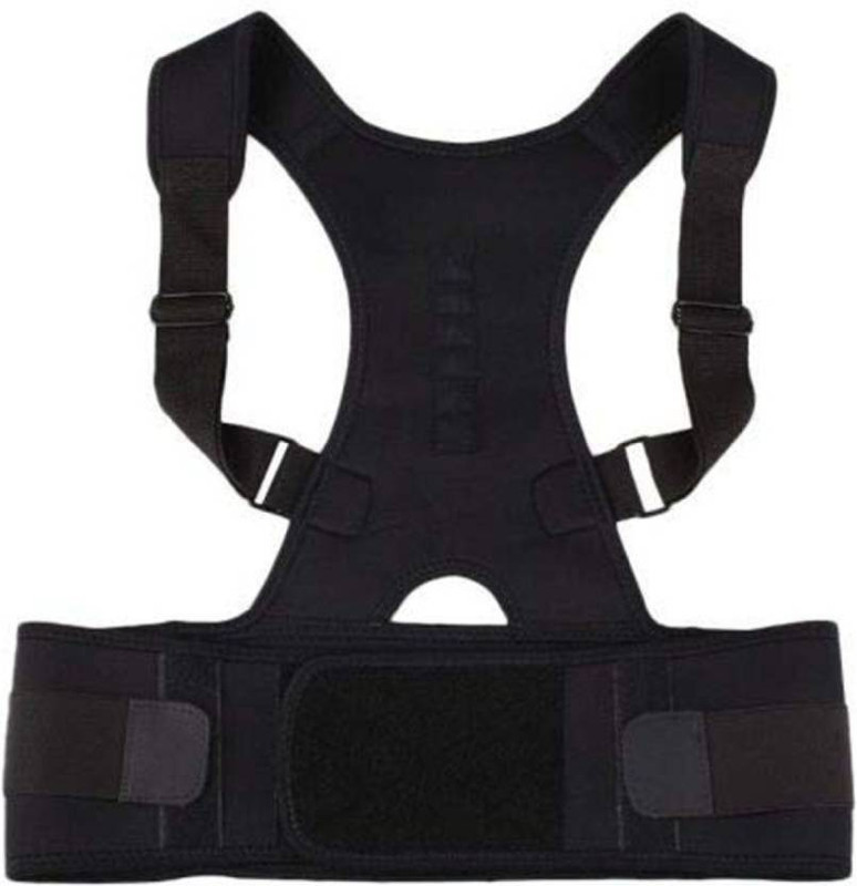 shivay Dr.Adviced Magnetic Therapy Posture Corrector Shoulder Back Support Be Back & Abdomen Support(Black)