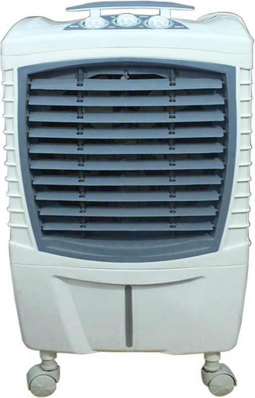 NEWCLASSIC NEWCLASSIC_PERSONAL|DESERT|HONEY COMB PAD|3 SPEED|ROOM|TROLLEY Tower Air Cooler(White, Grey, 55 Litres)