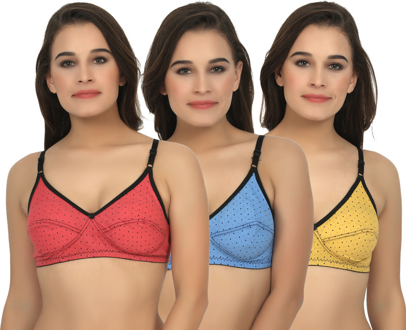 sofiyaa bysofiyaa Premium Women Full Coverage Non Padded Bra(Multicolor)