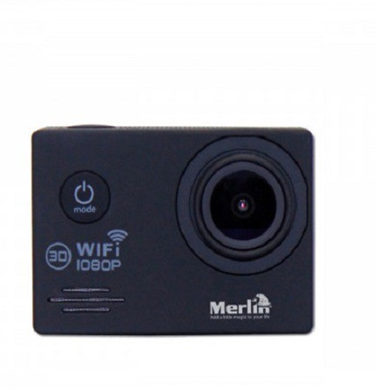 merlin 16MP 4K Camera Point & Shoot Camera(Black)