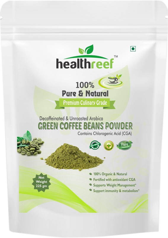 healthreef Pure & Natural Arabica A++ Grade Green Coffee Beans Instant Coffee(225 g)
