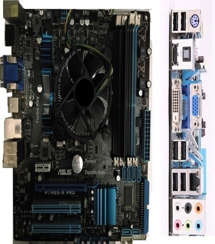 Asus P7H55M-Pro Combo Motherboard(Brown)