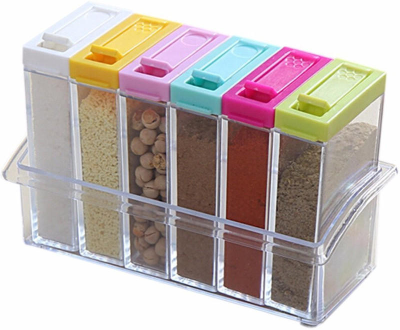 harvic 6Pcs Seasoning Box 1 Piece Condiment Set(Plastic)
