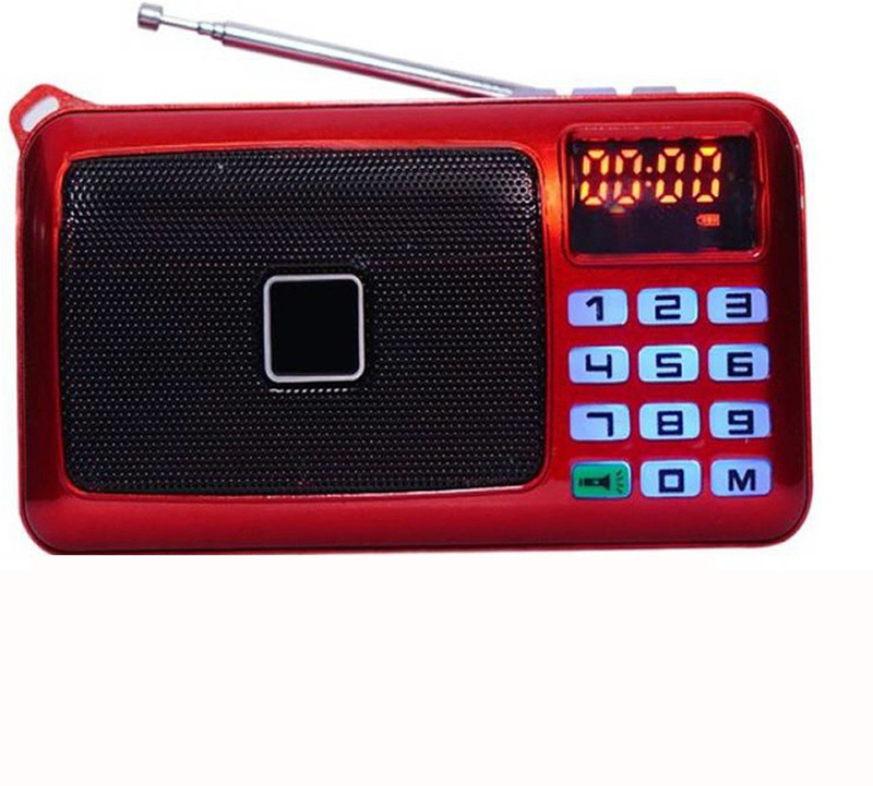 CRETO Music Player SM-53 Radio FM FM Radio(Red)