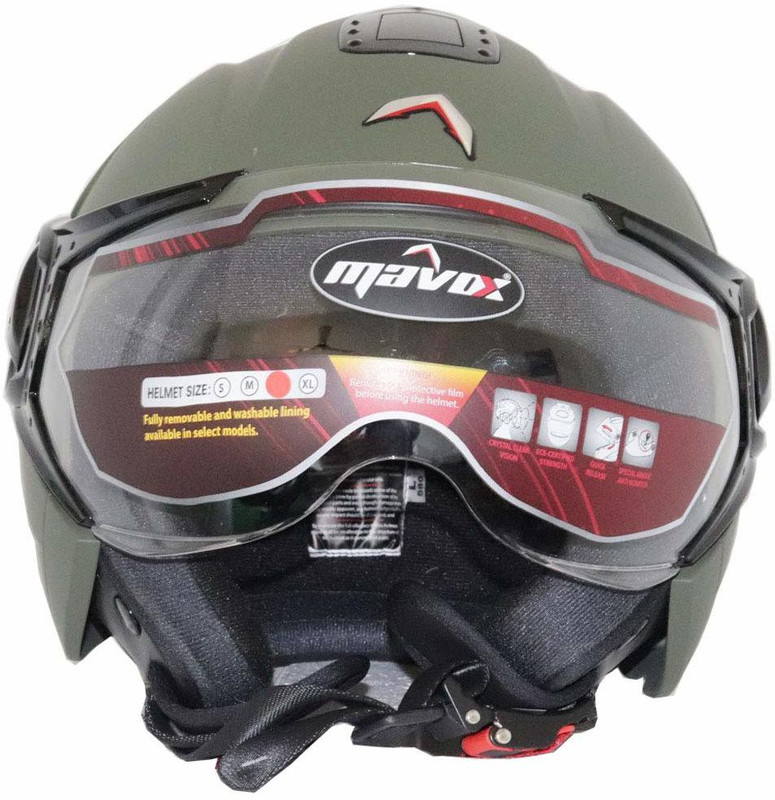 mavox OX10 Motorbike Helmet(MATT SNIPER GREEN)