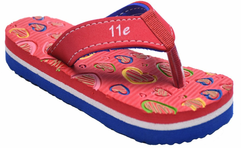 11e Boys Slip On Slipper Flip Flop(Red)