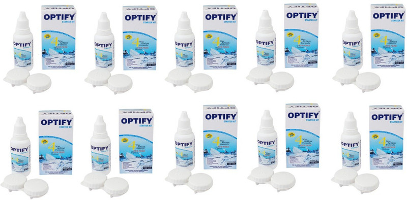 Optify 10 Pcs Contact Lens 30ml Cleaning Solution(30 ml) Optify 10 Pcs Contact Lens 30ml Cleaning Solution(30 ml)