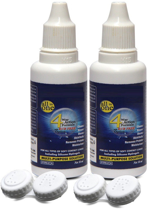 TruOm Contect Lans Starter pack Pack Of 2 Multipurpose Solution(60 ml)
