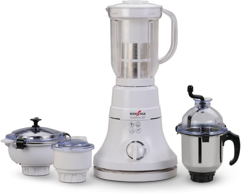 Kenstar Stallion 4J 600 W Juicer Mixer Grinder(White, 4 Jars)
