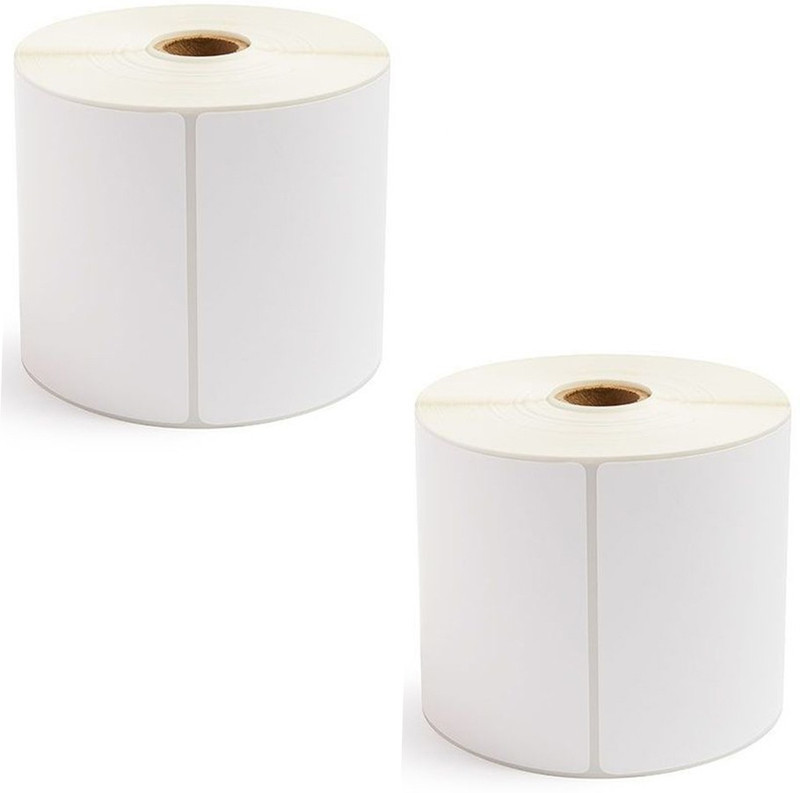 ample india AISTK-100x150-1 x 2 Permanent Paper Label(White)