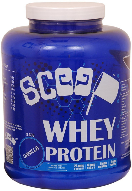 scoop Whey Protein 5lbs Vanilla Whey Protein(5 pounds, VANILLA)