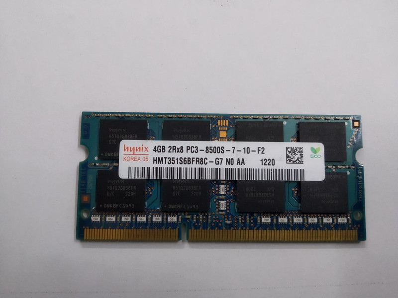 Hynix 8500 DDR3 4 GB Laptop (HMT351S6BFR8C-G7 PC3 8500s)