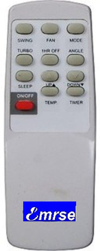 emrse 100% Compatible CARRIER AC Remote (AC-04) Remote Controller(White)