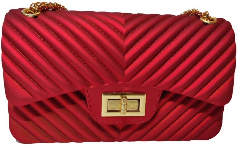 sarvgeet Imported Premium Sling Bag for Women (Red design) Red Sling Bag