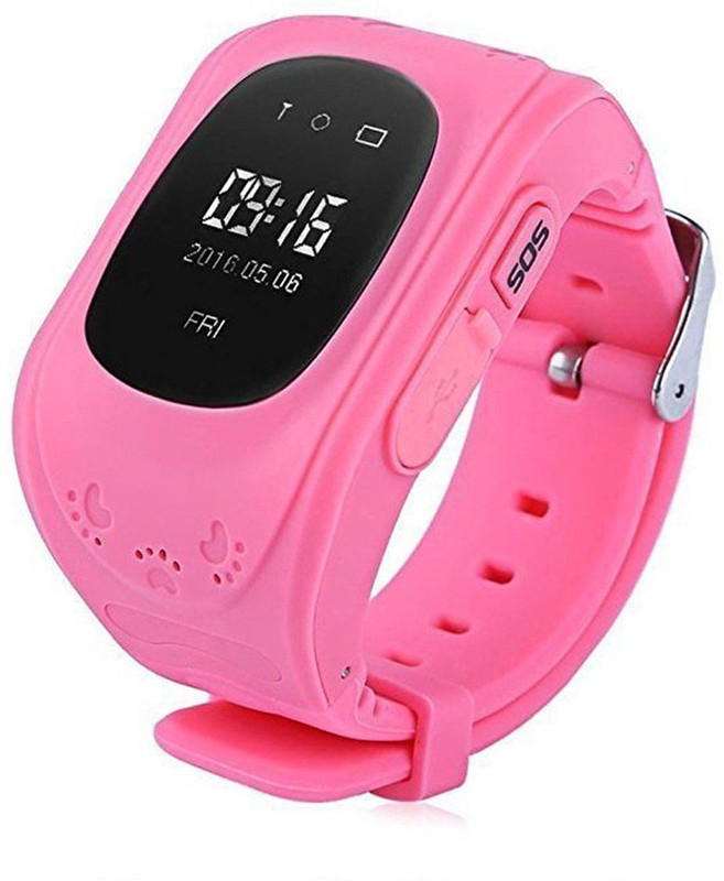 zahuu GPS Tracker Satellite Monitor SOS Call Pink Smartwatch(Pink Strap Free)