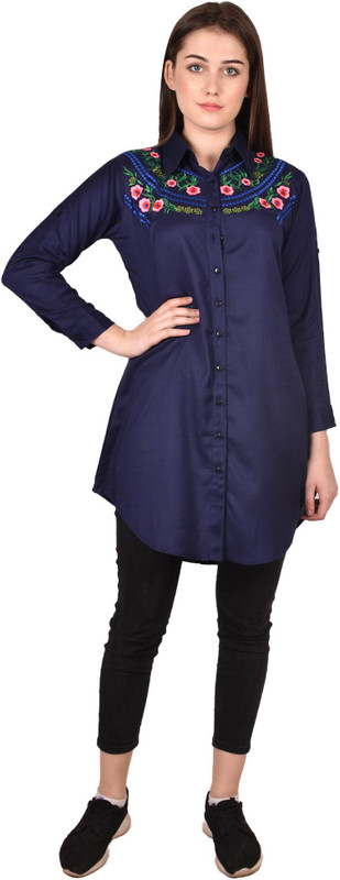 stylish mom Embroidered Women Tunic