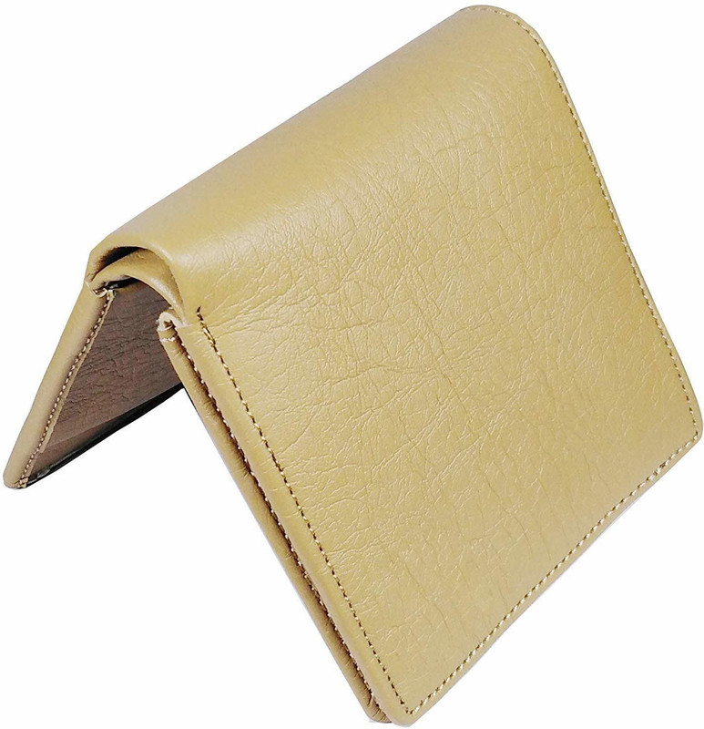 neriya Men White Artificial Leather Wallet(6 Card Slots)
