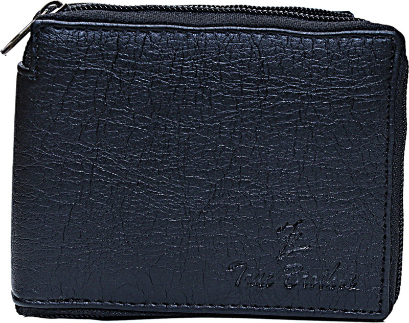 true brother Boys Black Artificial Leather Wallet(3 Card Slots)