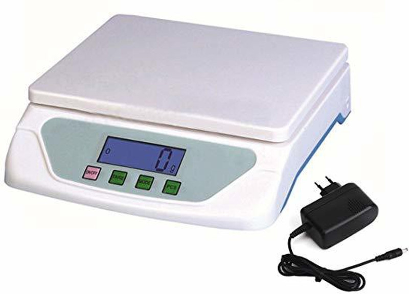 D-DEVOX Digital Electronic TS 500 25kg with Adapter Kitchen Weighing Machine Weighing Scale(White)