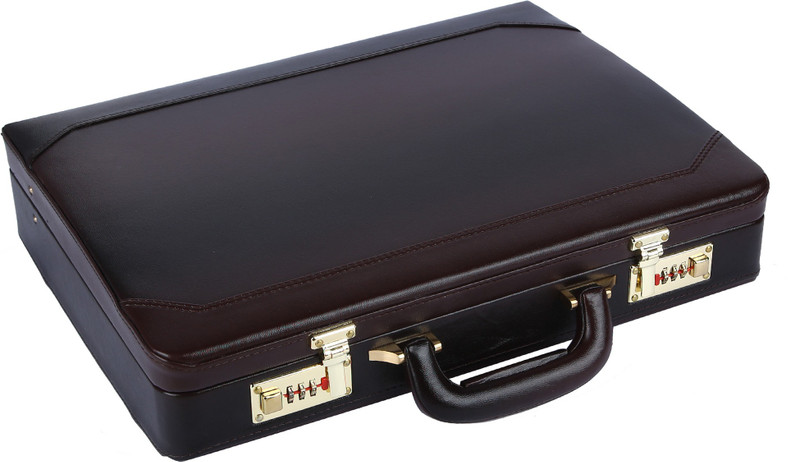 leather attache briefcase