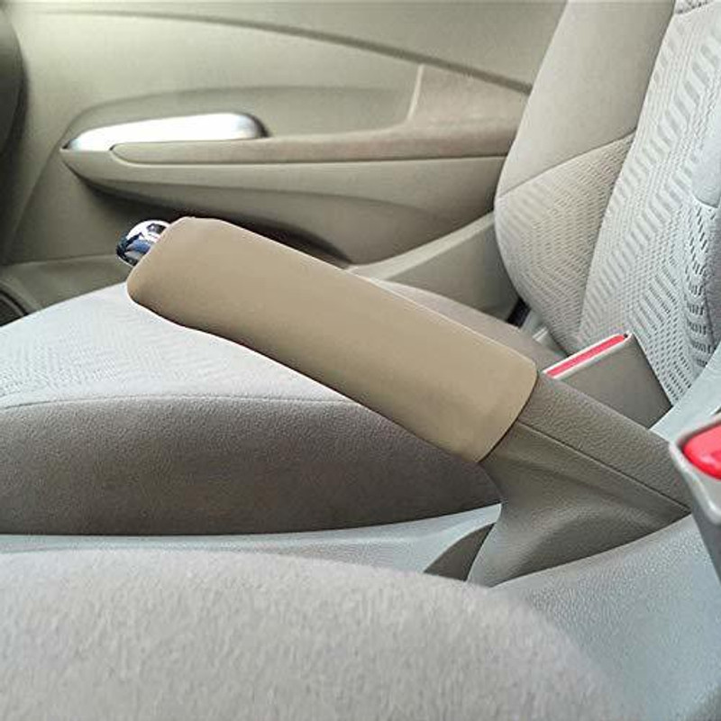 prasoum COMBO Handbrake Cover Case (Beige) Car Armrest Cover