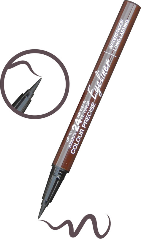 firstzon 24 hr wear color precise brown eyeliner sketch pen 1.6 ml(Brown)