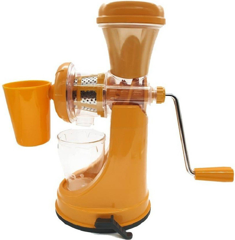Mantavya Extra Speed ABS Fruit & Vegetable Plastic Mixer Orange Juicer 0 Juicer Mixer Grinder(Orange, 2 Jars)