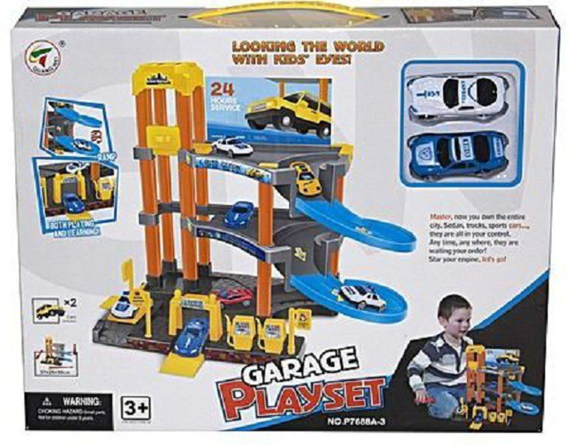 kids play car garage
