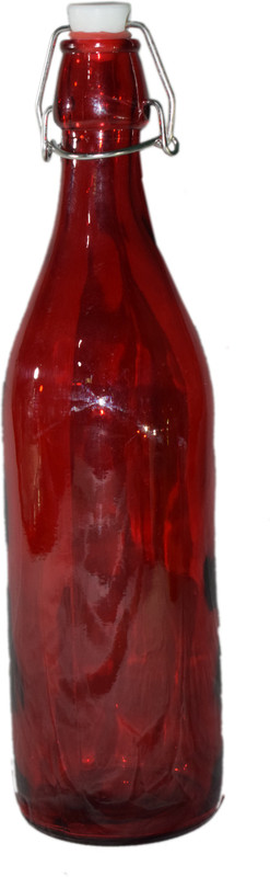 smr Glass Water Bottle 1000 ml Bottle(Pack of 1, Red)