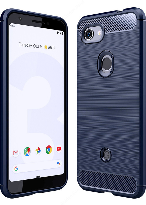 Golden Sand Back Cover for Google Pixel 3a(Metallic Blue, Shock Proof)