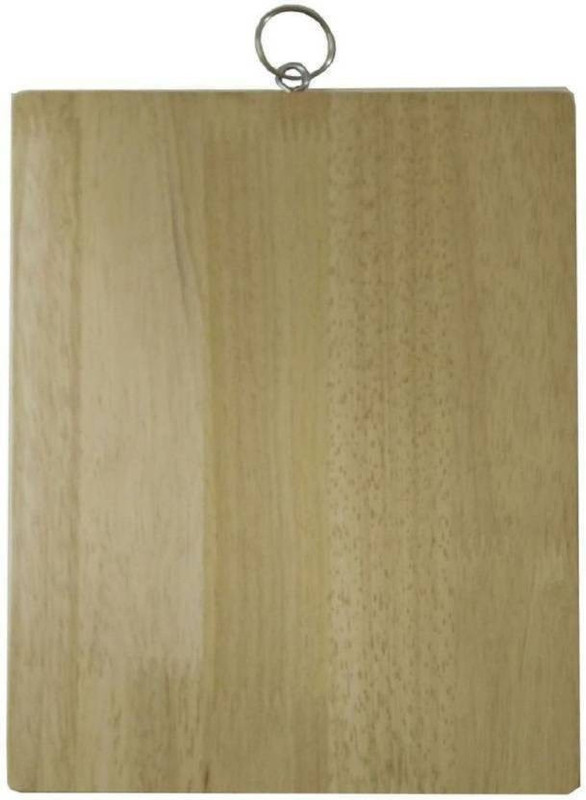 kanyka kitchenware vegetable and fruit chopper with hanging ring Wooden Cutting Board(Beige Pack of 1)