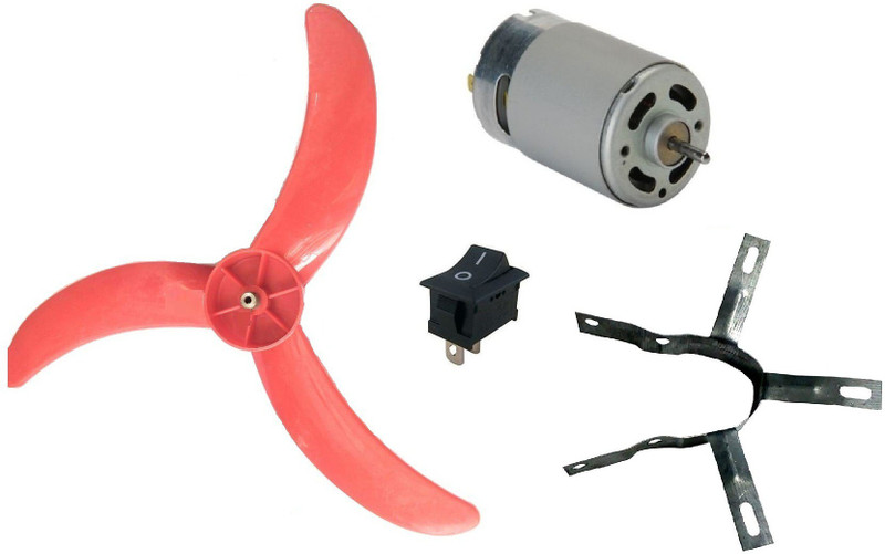 EBRAND ONE 12V Big Motor, 12 Volt DC motor + Propeller 9 inch Educational Electronic Hobby Kit