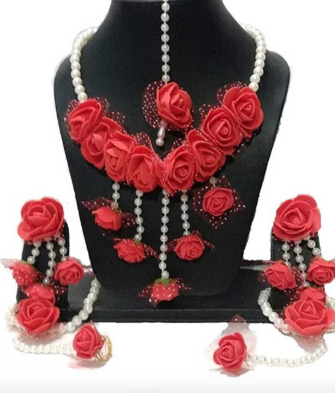 paribhasha Fabric, Paper Jewel Set(Pink)