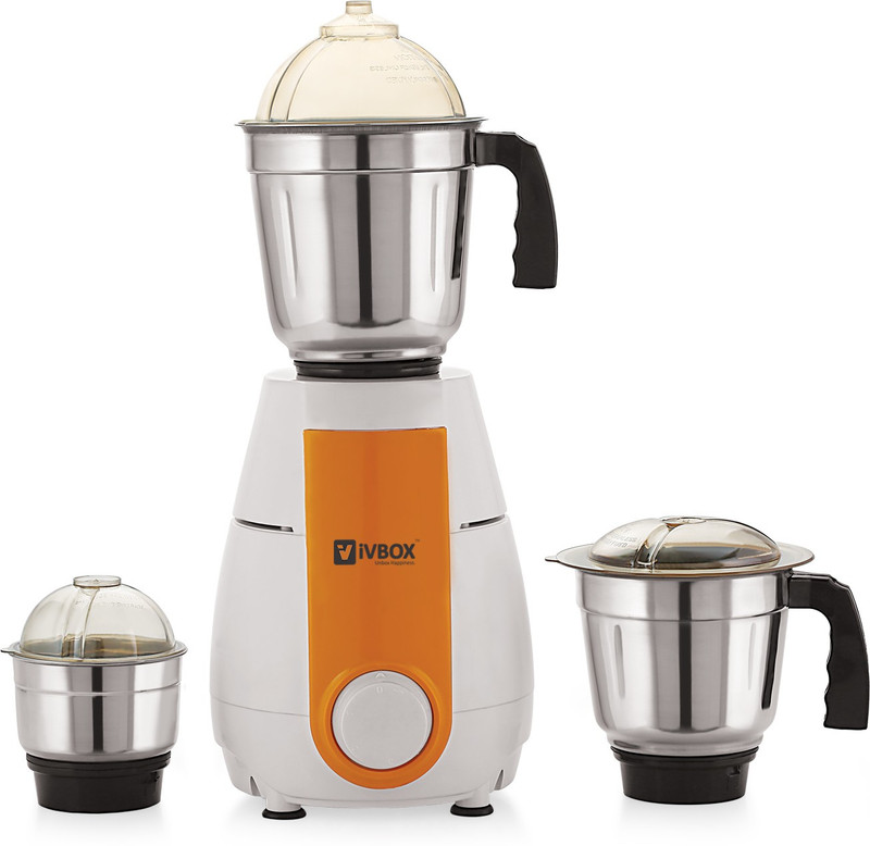 iVBOX IV-TurboTech MG-750 with 3 Stainless Steel Jars Watt- 750 Juicer Mixer Grinder(White, Yellow, 3 Jars) iVBOX IV-TurboTech MG-750 with 3 Stainless Steel Jars Watt- 750 Juicer Mixer Grinder(White, Yellow, 3 Jars)