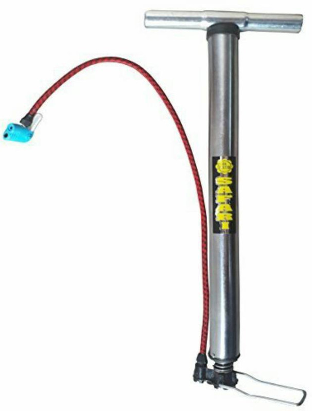 sea flow world Heavy Duty With Steel Handle Bicycle, Motorcycle, Bicycle Pump(Multicolor)