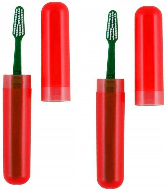 Qweezer Toothbrush Tube Cap Cover ( Set of 2 ) Toothbrush Case(Pack of 2)