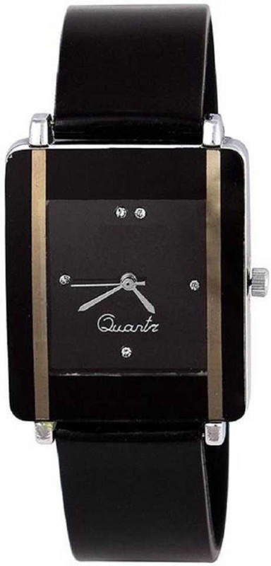 3 nuts New Hot Looking Full Black Color Analog Watch  - For Girls