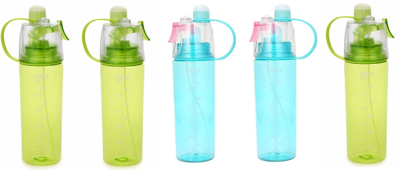 gopinath enterprise Spray water bottle pack of 5 600 ml Bottle(Pack of 5, Multicolor)