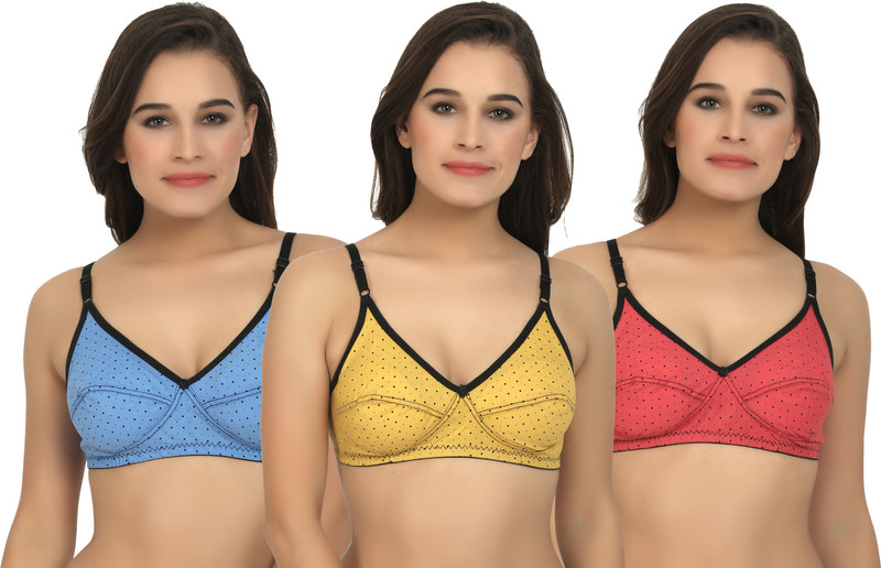 sofiyaa bysofiyaa Premium Women Full Coverage Non Padded Bra(Multicolor)